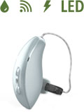 RIC RT that is waterproof, wireless, rechargeable, and has a status indicator light